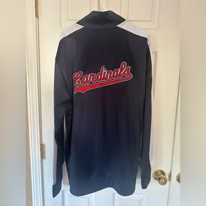 St. Louis Cardinals Mitchell & Ness Navy Blue Zip up Jacket 2XL